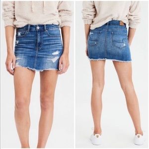 American Eagle Jean Super Stretch Mini Skirt